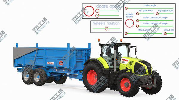 images/goods_img/20210312/Claas Axion 800 with Maupu 18t Trailer Rigged model/4.jpg